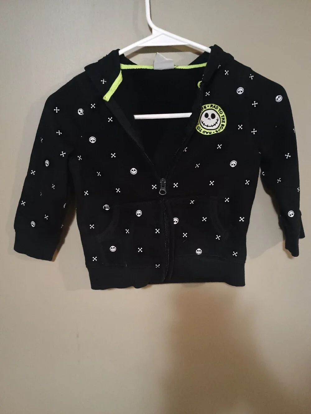 Disney Spotted Zebra Jack Skellington Boys Hoodie